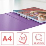 Esselte Colour'Breeze ringmap, 2 ringen, PP, ft A4, met harde kaft, lavendel 10 stuks