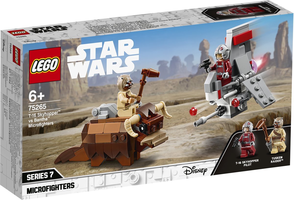 lego Star Wars T-16 Skyhopper vs. Bantha Microfighters - 75265