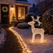 Feeric Lights & Christmas Kerstverlichting figuur - rendier - 3D - H87 cm - 100 led lampjes - buiten