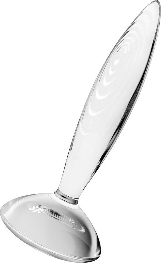 Satisfyer Sparkling Crystal | 21cm | Glazen dildo | Borosilicaatglas | Gegroefde structuur voor meer stimulatie | Brede basis voor veilig spelen | Perfect voor speelplezier met warme en koude temperaturen
