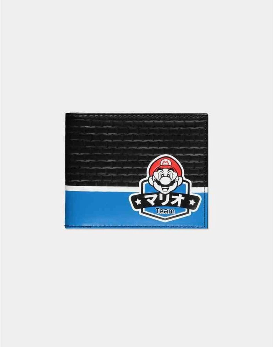 Difuzed Super Mario Bifold portemonnee Summer Olympics Zwart/Blauw Merchandise