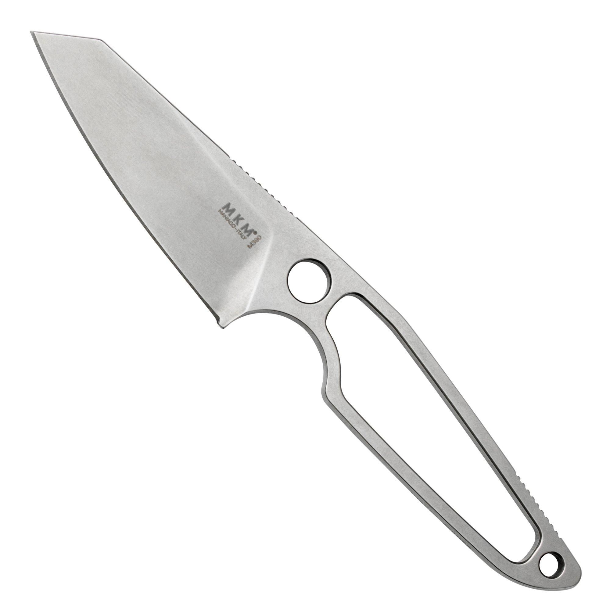 MKM Knives MKM Makro 2 Sheepfoot Stonewashed vaststaand mes - Jesper Voxnaes design