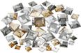 Creativ company CC Strasstenen Vierkant Zilver Harmonie 6-12 mm 360 stuks