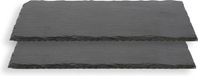 Plaque rectangulaire en ardoise 30x11cm - 2 pièces
