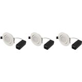 Sygonix SY-6610778 Lampe encastrable LED Lot de 3 Pièces Classe énergétique : F (A - G) LED 5,5 W Blanc