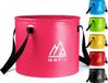 Merkloos Unyqoos®️ Opvouwbare buitenwasbak 20 liter - Duurzaam zeildoek - Roze