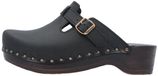 Berkemann Dames en Heren clogs Riemen-Toeffler zwart Leer Rubber Unisex 46
