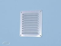 Gavo schoepenrooster 195x195mm - 1-2020B - buitenrooster - aluminium -bruin