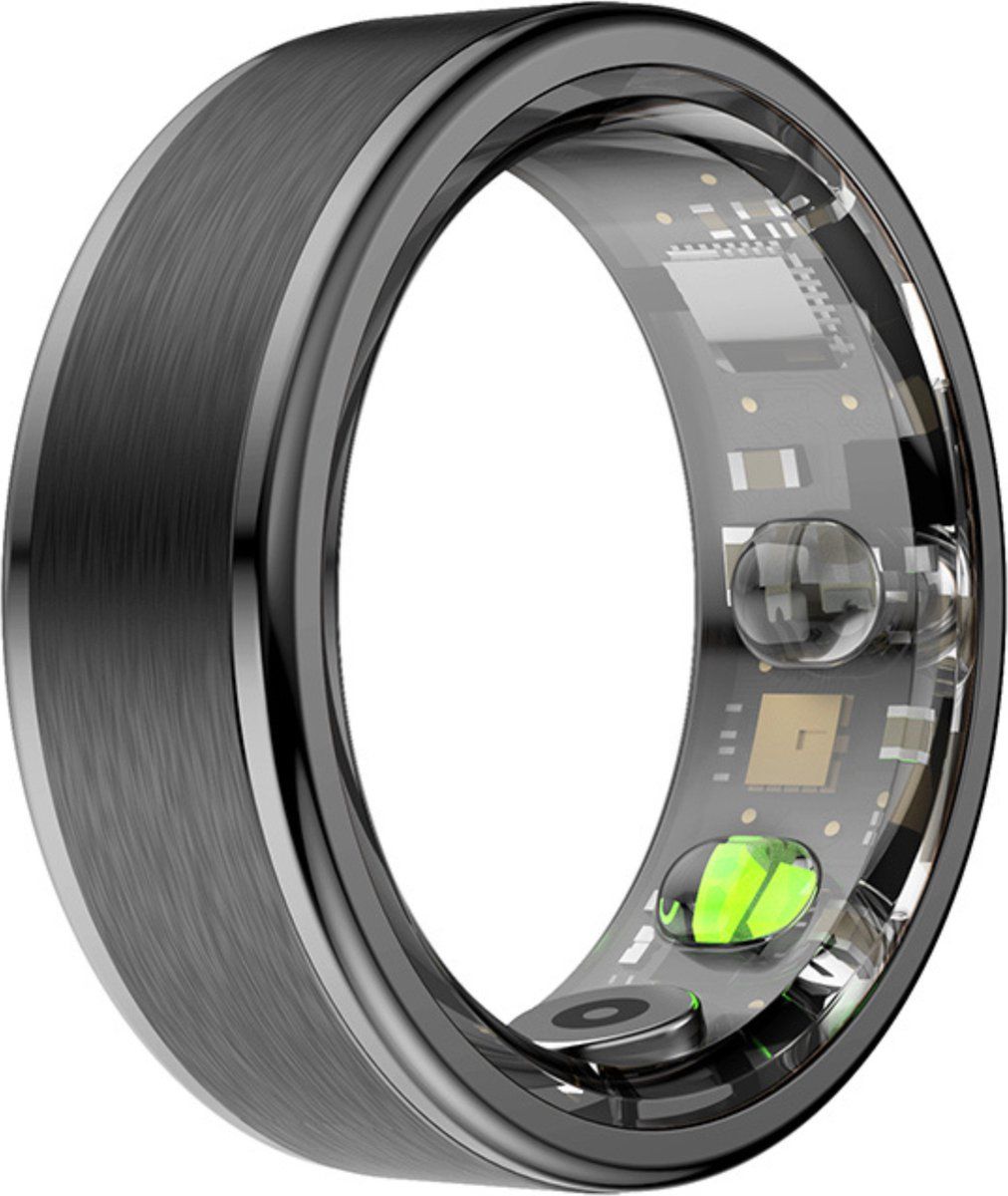 Kuno Smart Ring - Slimme ring - Zwart - Maat #7