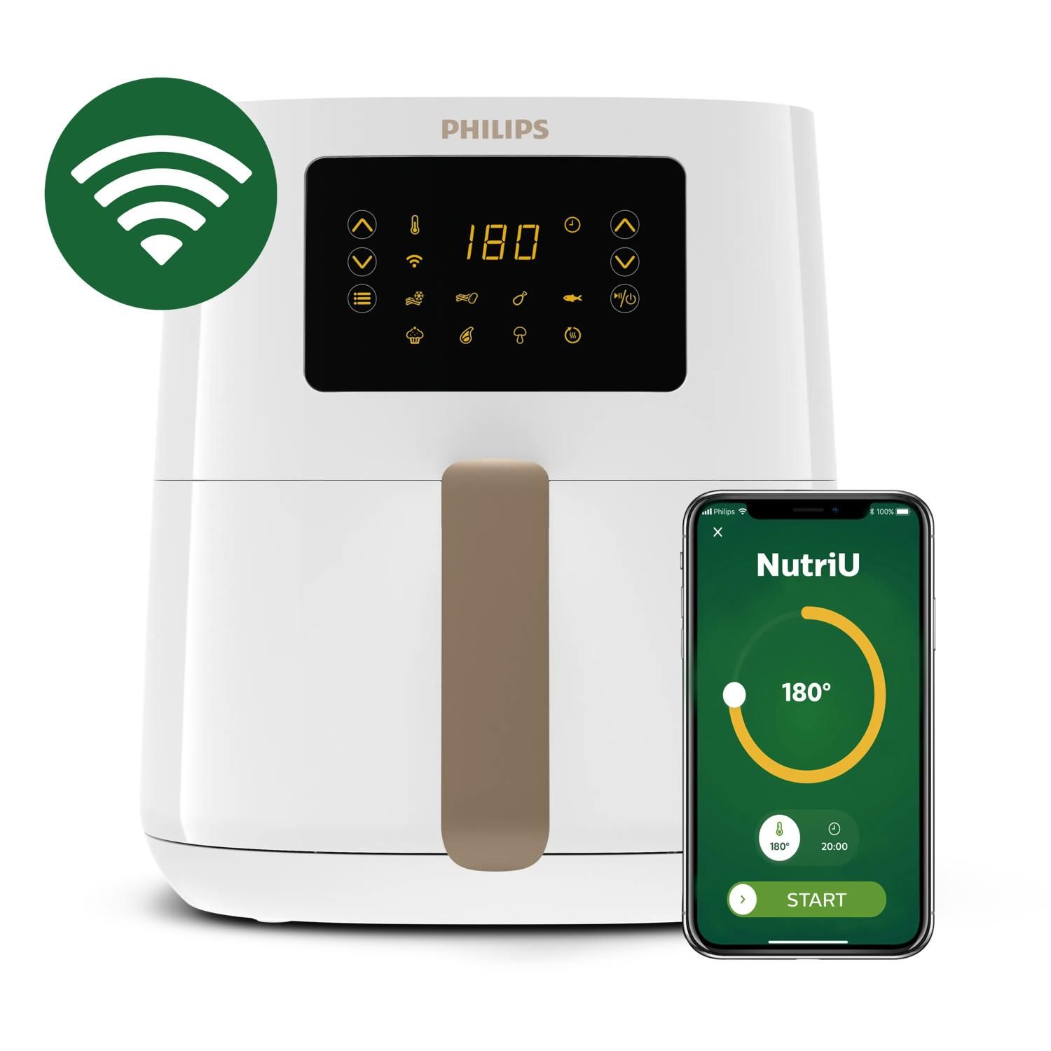 Philips 5000 Series HD9255/30 Airfryer - 4.1L - White
