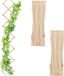 Relaxdays trellis hout - set van 3 - 180 x 30 cm - klimplanten - muur - natuur
