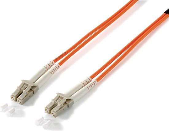 Equip 254421 Fibre Optic Patch Cable LC/LC 62.5/125µm 1m Orange LSOH