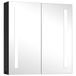 VidaXL Armoire de salle de bain avec miroir et LED 62x14x60 cm