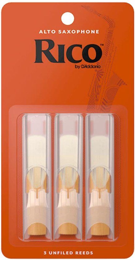 D'Addario Woodwinds Rico Altsax 3-Pack - Zwart - Accessoire
