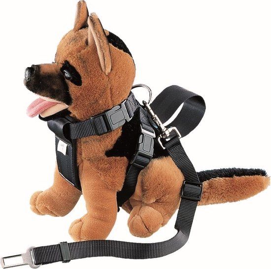 Nobby Autogordel met Tuig - Small - Zwart