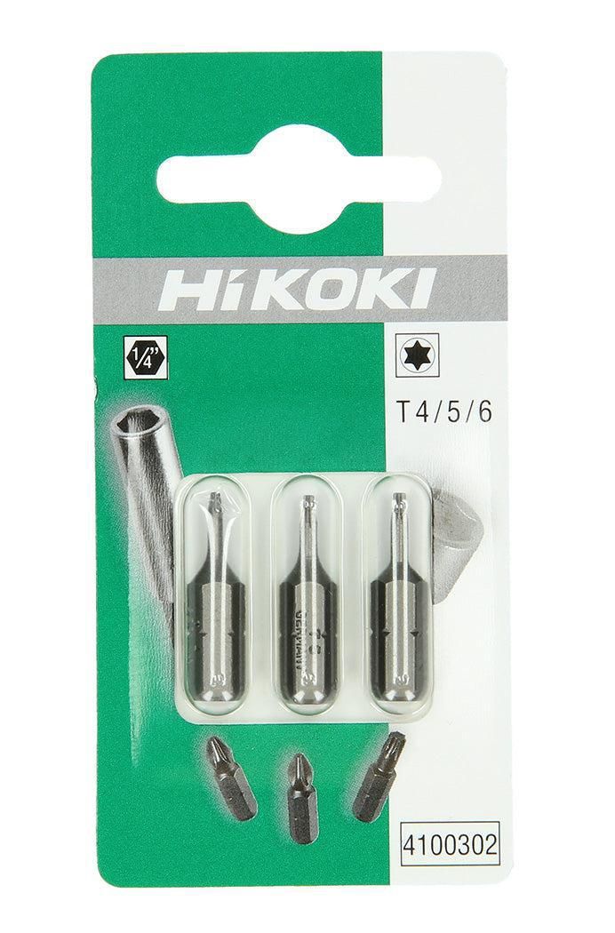 Hikoki Bits 1/4" Torx T4 / T5 / T6 - 25mm - 4100302