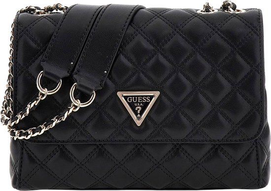 Guess Giully 2 Compartment Crossbodytas Dames - Zwart