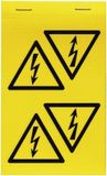 Weidmüller 1741100000 SYMBOL-P. 50X50X50 B/DR Kabeletiket Geel 40 stuks