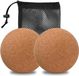 6 cm fasciaal bal, kurken massagebal, set van 2