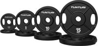 Tunturi Platinum Plaque en fonte - Disques d'haltères olympiques - 65kg - Set