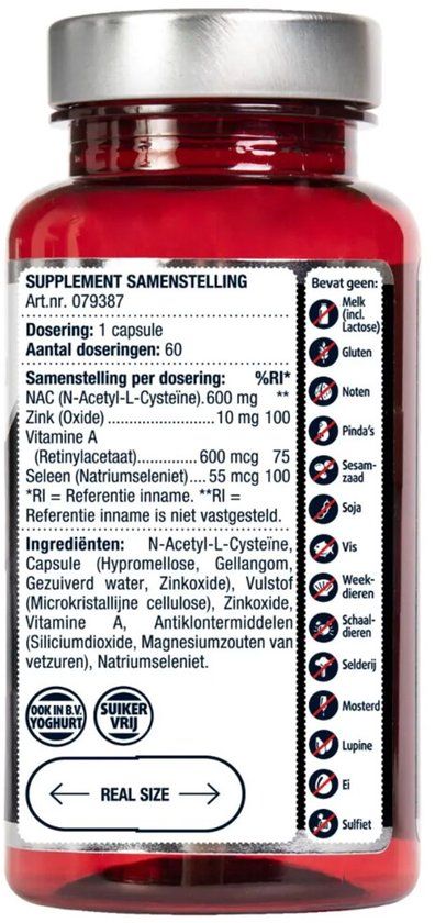 Lucovitaal Nac+ - 60 capsules