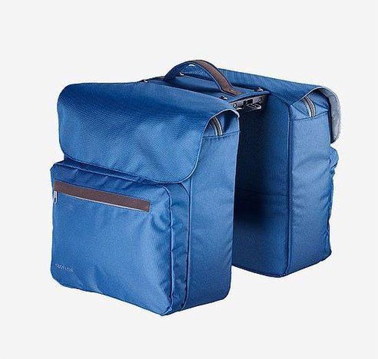 Racktime Ture Dubbele Fietstas - Blauw - Achter - Polyester