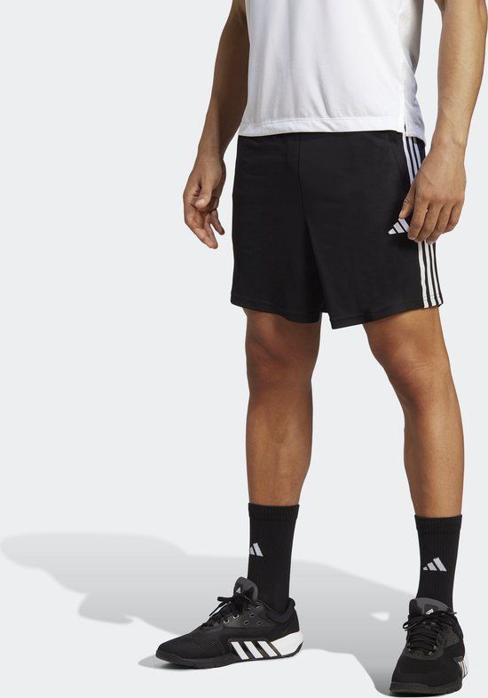 adidas Performance Train Essentials Piqué 3-Stripes Trainingsshort Heren Zwart M