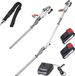 ikra GmbH IKRA 2-in-1 accu-heggenschaar ICPH 2050 met telescoopsteel, schouderriem, 2x 20 V accus en snellader