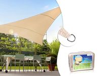GreenBlue Zonnezeil Schaduwdoek Driehoek 3.6m Cream