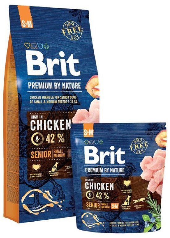 Brit Premium by Nature Senior S+M - 15kg
