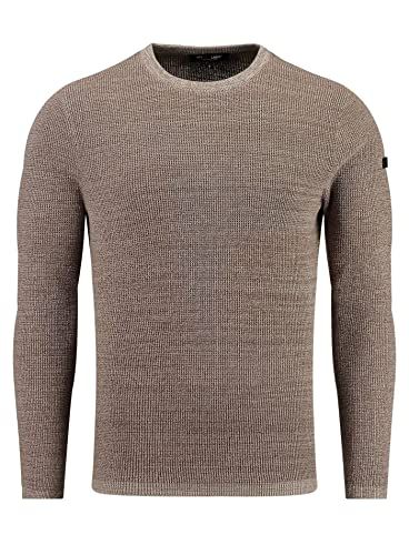 KEY LARGO MST Forest Gebreide trui voor heren - Mokka Brown (1606) - XXL