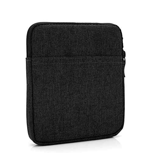 MyGadget 7 inch nylon hoes - beschermhoes tas 7" voor eBook reader ideaal voor Kindle Oasis (9e & 10e generatie) / smartphone - zwart