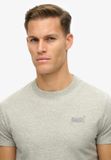 Superdry Essential T-shirt van biologisch katoen met logo - Heren - T-shirts - Grijs gemêleerd - XXL