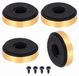 Merkloos Luidsprekervoetjes 40 mm x 10 mm Goud - Set van 4