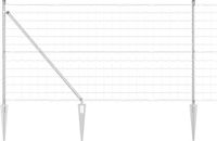 vidaXL Euro-hek met grondpennen 10 x 1,4 m gegalvaniseerd staal mesh