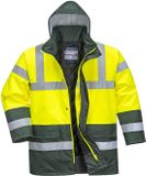 Portwest S466 Hi-Vis Contrast Werkkleding Verkeersjas Jas XXL Geel/Groen