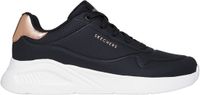 Skechers UNO LITE - SHIMMER ALONG Dames Sneakers - Zwart / Rose Gold