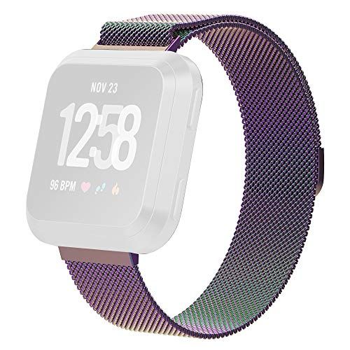 Qubix Milanese Bandje - Fitbit Versa 1/2 & Lite - Small - Multicolor