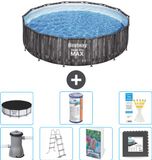 Bestway Steel Pro MAX Rond Zwembad - Houtprint - 427 x 107 cm