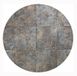 Tadi & Imperium Vinyltapijt, rond, metaallook, roestkleurig, bruin, industrieel en elegant design, voor interieurdecoratie, diameter 133 cm