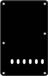 Boston BP-113-BM plaque arrière, espacement des cordes 11,2mm, 1 pli, Stallion standard, 86x138mm, noir mat