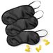 Bol 25x masque de sommeil avec bouchons d'oreilles - noir - masque de voyage occultant