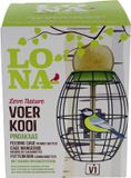 Lona Voerkooi Ovaal V1 - Voersilo - 250 ml Groen Zwart