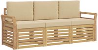 vidaXL - Sofa-Set - Wit en Beige - Polyester
