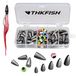 THKFISH Visgewichten Sinkers Vissen Kralen Bullet Sinkers Carolina Rig Texas Rig Kit Visaccessoires Kit 64 stks/219 stks
