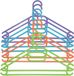 MSV Stalen Kledinghangers – Hangers met Gebogen Uiteinden voor Behoud van Kledingvorm – Geschikt voor Alle Kleding