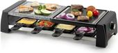 DOMO Raclettegrill Steinplatte DO9190G, voor 8 personen, 1200 watt, met anti-aanbaklaag, zwart