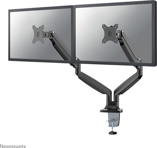 Neomounts NM-D750DBLACK Monitor Arm - Dual Monitor - 10-32" - Black