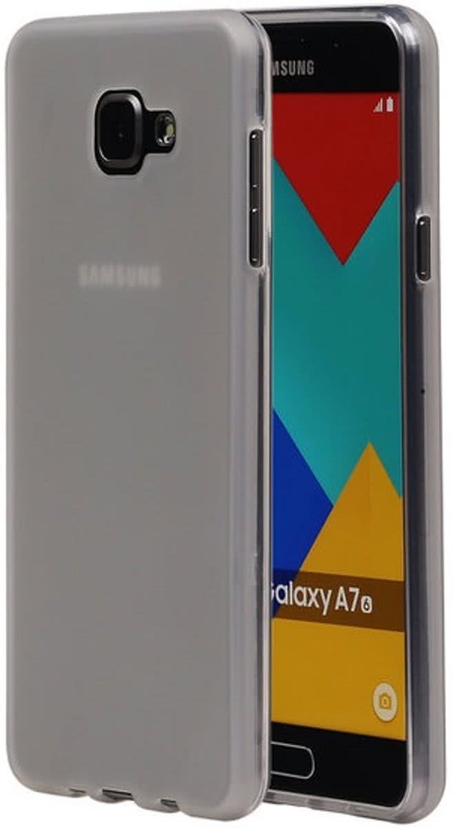 Samsung Galaxy A7 2016 TPU Hoesje Transparant Wit