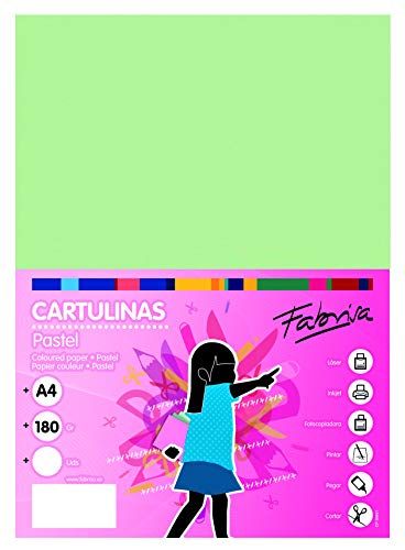 OFITURIA Verpakking met 50 dozen, lichtgroen, A4, 180 g. - 8423614967538